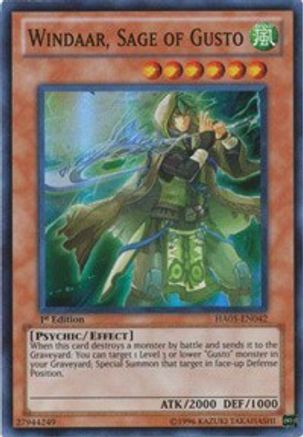 Windaar, Sage of Gusto [HA05-EN042] Super Rare