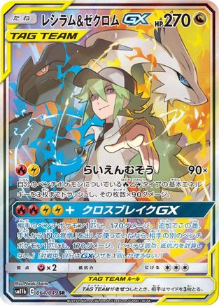Reshiram & Zekrom GX 064/049 [SM11b Dream League] Holofoil (Japanese)
