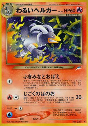 Dark Houndoom 229 [Darkness and to Light] Holofoil (Japanese)