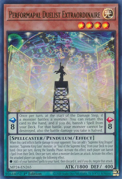 Performapal Duelist Extraordinaire [MP24-EN265] Ultra Rare