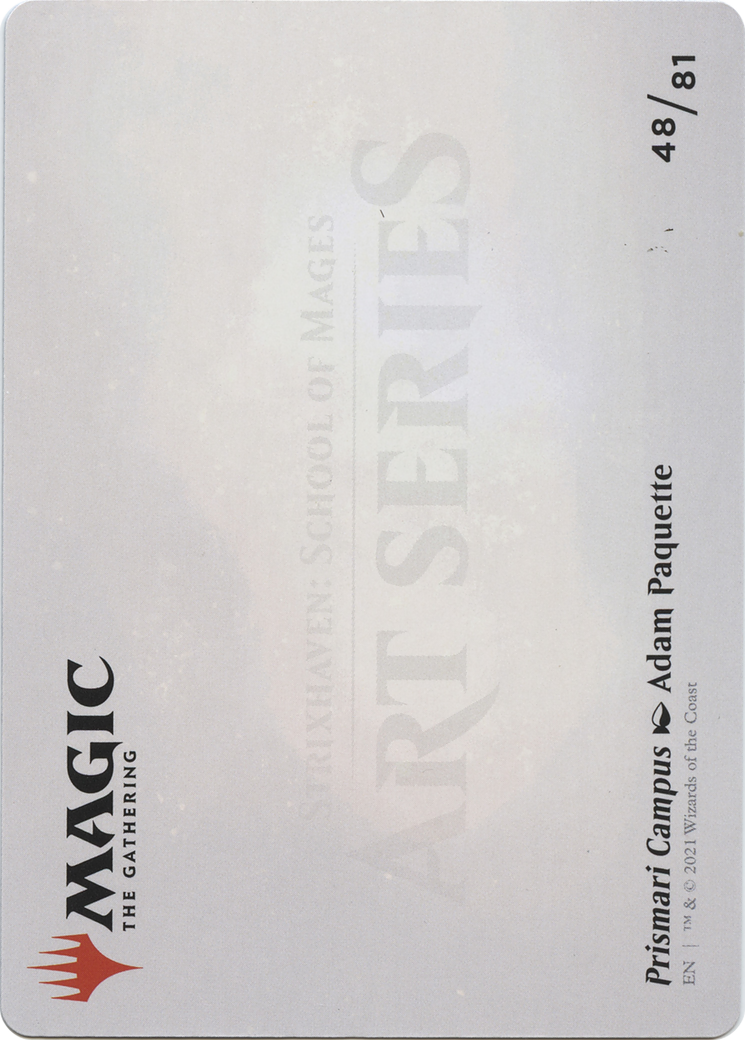 Prismari Campus // Prismari Campus (ASTX-048) - Strixhaven Art Series (Borderless) Foil