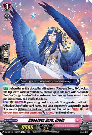 Absolute Zero, Claio (DZ-LBT01/078EN) [Lyrical Monasterio Sparkling Stars!]