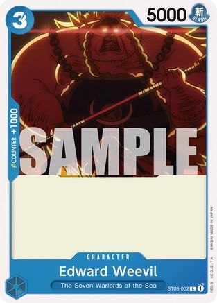 Edward Weevil [Starter Deck 17: BLUE Donquixote Doflamingo] Common