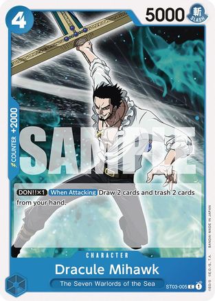 Dracule Mihawk [Starter Deck 17: BLUE Donquixote Doflamingo] Common