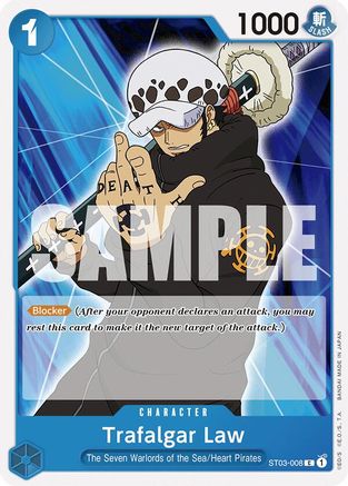 Trafalgar Law (ST03-008) [Starter Deck 17: BLUE Donquixote Doflamingo] Common