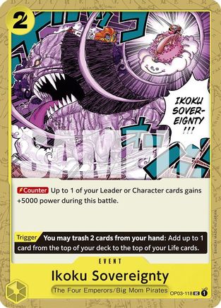 Ikoku Sovereignty [Starter Deck 20: YELLOW Charlotte Katakuri] Uncommon