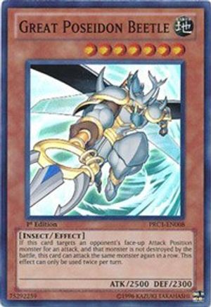 Great Poseidon Beetle [PRC1-EN008] Super Rare