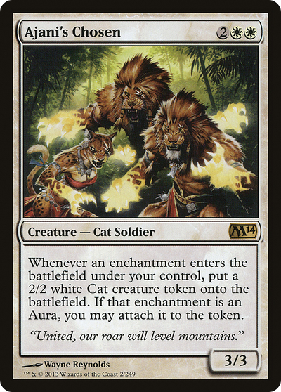 Ajani's Chosen (M14-002) - Magic 2014 Foil