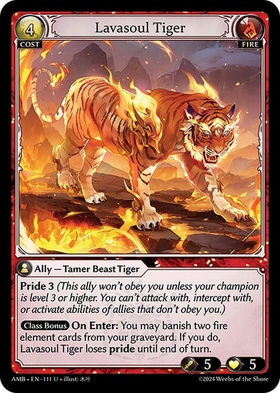 Lavasoul Tiger (111) [Mortal Ambition]