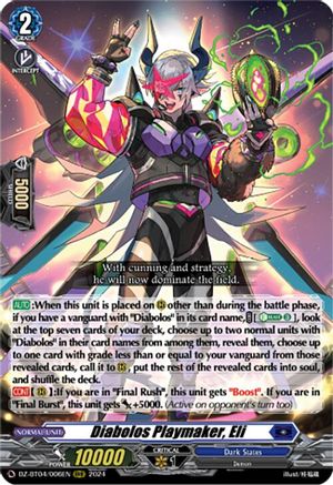 Diabolos Playmaker, Eli (DZ-BT04/006EN) [DZ-BT04: Destined Showdown]