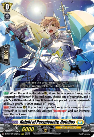 Knight of Perspicacity, Catellus (DZ-BT04/012EN) [DZ-BT04: Destined Showdown]