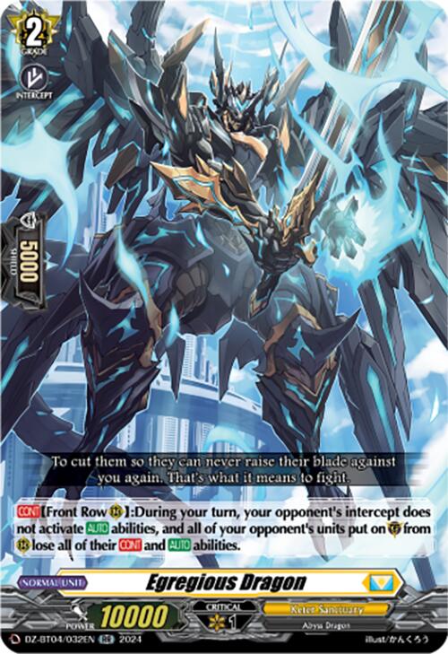 Egregious Dragon (DZ-BT04/032EN) [DZ-BT04: Destined Showdown]