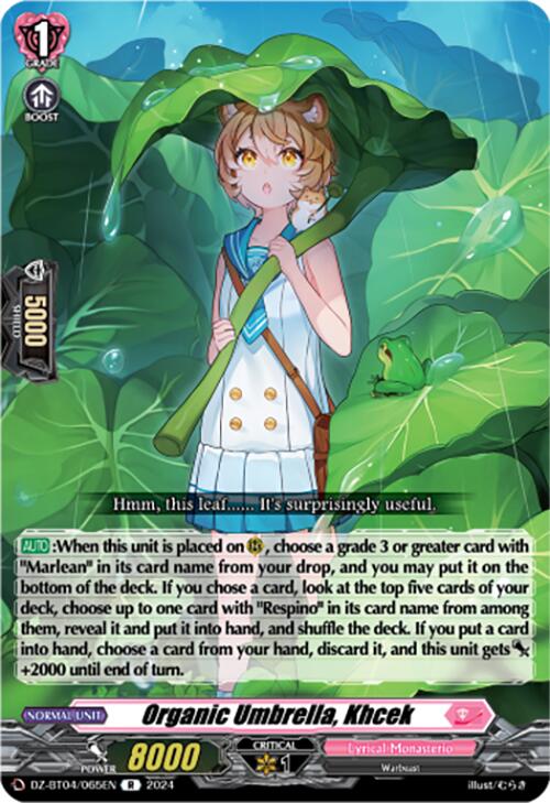 Organic Umbrella, Khcek (DZ-BT04/065EN) [DZ-BT04: Destined Showdown]