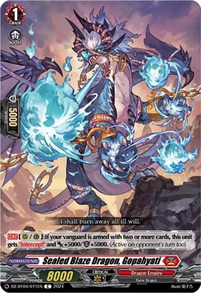 Sealed Blaze Dragon, Gopahyati (DZ-BT04/071EN) [DZ-BT04: Destined Showdown]