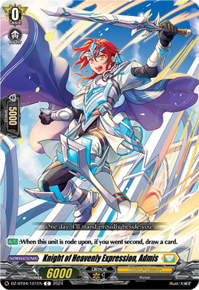 Knight of Heavenly Expression, Admis (DZ-BT04/101EN) [DZ-BT04: Destined Showdown]