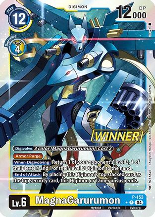 MagnaGarurumon [P-153] (Store Tournament 2024 Oct. - Dec. Winner Pack) [Promotional Cards]