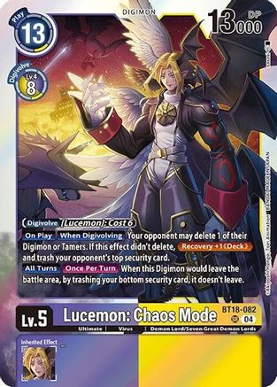 Lucemon: Chaos Mode [BT18-082] [Release Special Booster Ver.2.0]