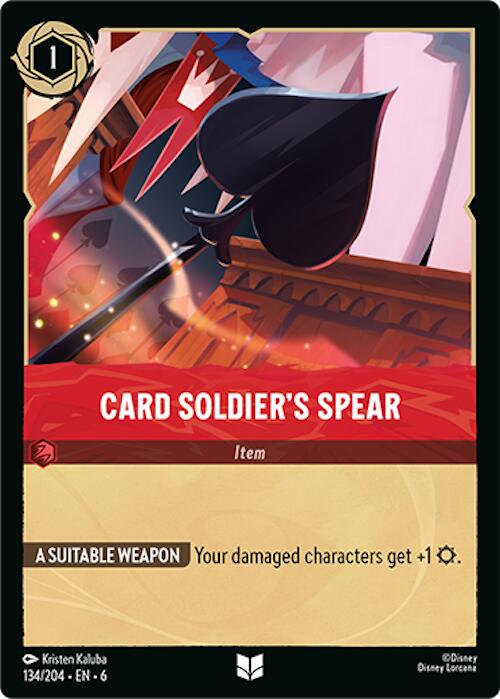 Card Soldier's Spear (134/204) [Azurite Sea]