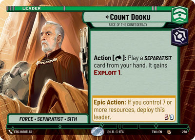 Count Dooku - Face of the Confederacy (Hyperspace) (280) [Twilight of the Republic]