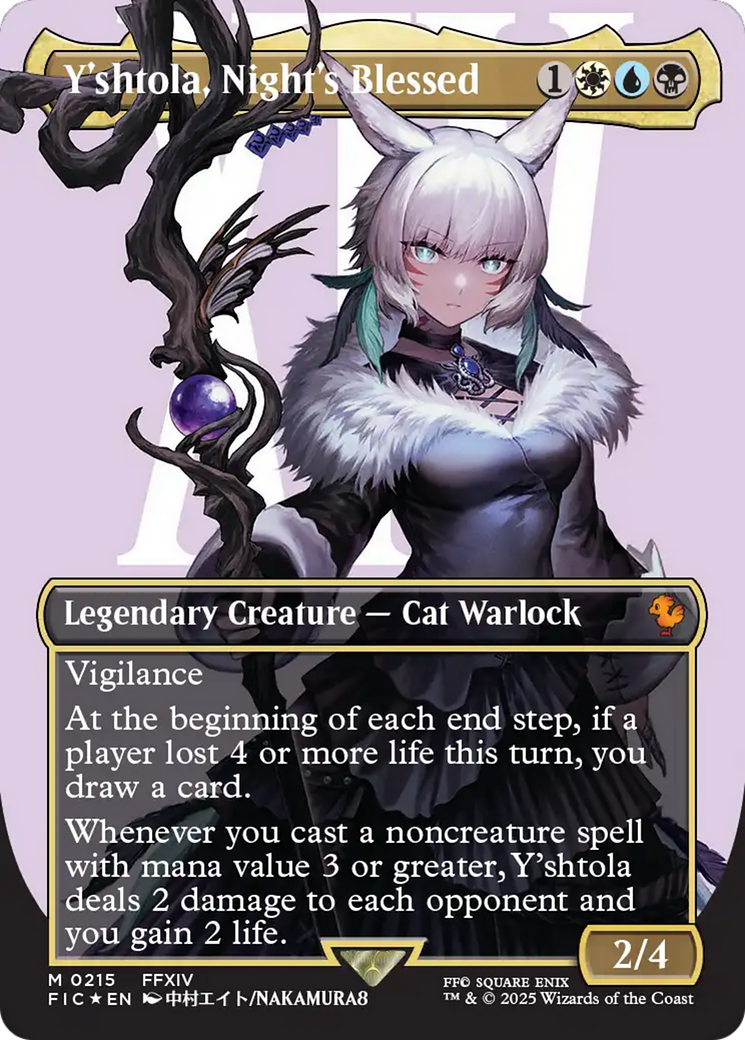 Y'shtola, Night's Blessed [Commander: FINAL FANTASY] (Borderless) Foil Mythic