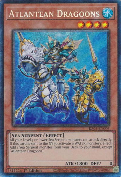 Atlantean Dragoons (CR) [RA03-EN006] Prismatic Collector's Rare