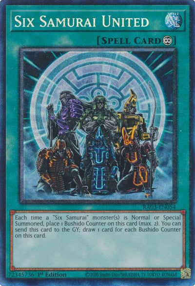 Six Samurai United (CR) [RA03-EN054] Prismatic Collector's Rare