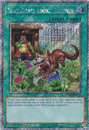 That Grass Looks Greener (Platinum Secret Rare) [RA03-EN063] Platinum Secret Rare