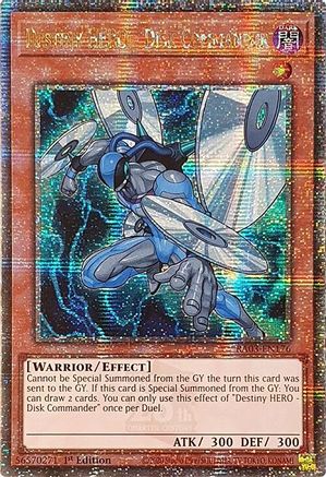 Destiny HERO - Disk Commander (Quarter Century Secret Rare) [RA03-EN176] Quarter Century Secret Rare