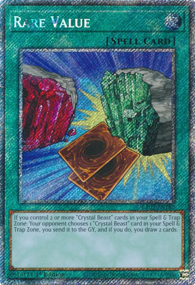 Rare Value (Platinum Secret Rare) [RA03-EN182] Platinum Secret Rare