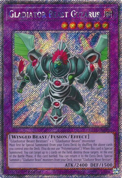 Gladiator Beast Gyzarus (Platinum Secret Rare) [RA03-EN198] Platinum Secret Rare