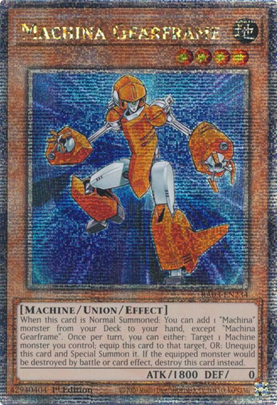 Machina Gearframe (Quarter Century Secret Rare) [RA03-EN234] Quarter Century Secret Rare