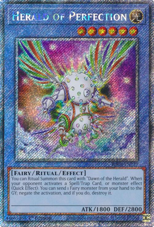 Herald of Perfection (Platinum Secret Rare) [RA03-EN237] Platinum Secret Rare