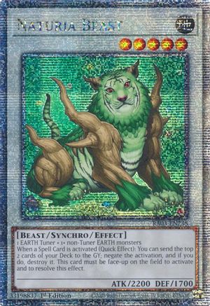 Naturia Beast (Quarter Century Secret Rare) [RA03-EN238] Quarter Century Secret Rare