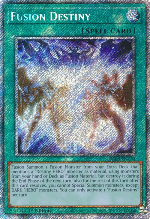 Fusion Destiny (Platinum Secret Rare) [RA03-EN270] Platinum Secret Rare