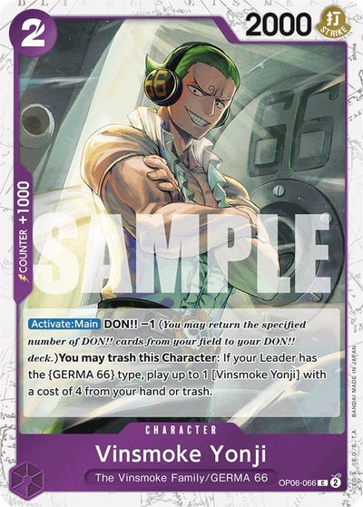 Vinsmoke Yonji (OP06-066) (Jolly Roger Foil) [Premium Booster -The Best-]