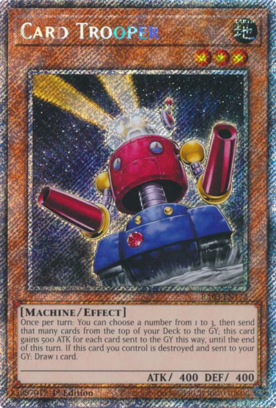 Card Trooper (Platinum Secret Rare) [RA03-EN172] Platinum Secret Rare