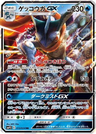 Greninja GX 013/024 [smP2 Great Detective Pikachu] Holofoil (Japanese)
