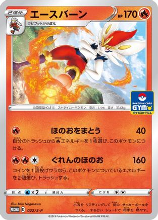 Cinderace 022/S-P [SP Sword & Shield Promos] (Japanese)