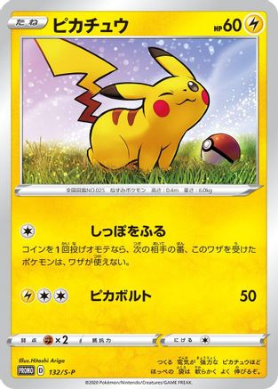 Pikachu 132/S-P [SP Sword & Shield Promos] Holofoil (Japanese)