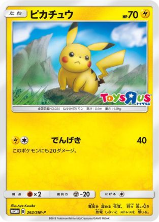 Pikachu 262/SM-P [SMP Sun & Moon Promos] (Japanese)