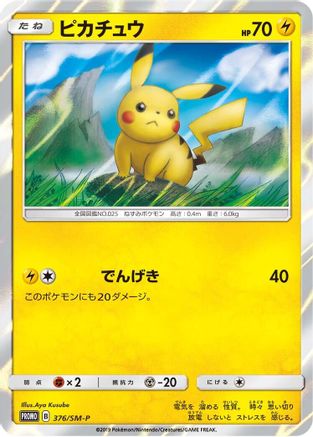 Pikachu 376/SM-P [SMP Sun & Moon Promos] Holofoil (Japanese)