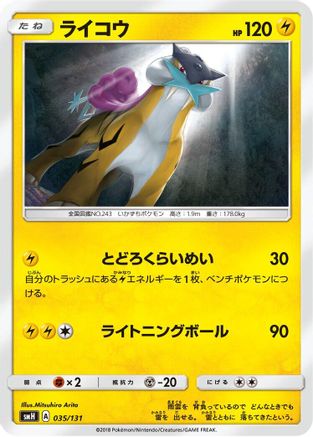 Raikou 035/131 [smH GX Starter Decks] (Japanese)