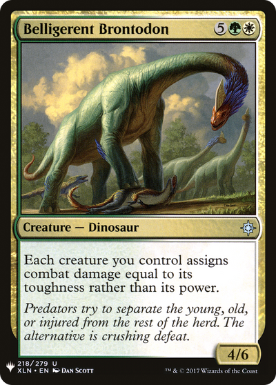 Belligerent Brontodon (PLST-XLN-218) - The List