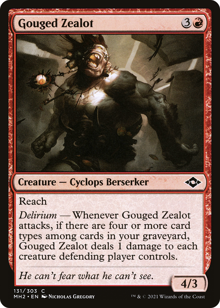 Gouged Zealot [Modern Horizons 2]