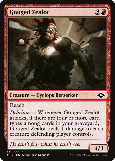 Gouged Zealot [Modern Horizons 2]