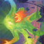 Omnath, Locus of Creation // Omnath, Locus of Creation (AZNR-078) - Zendikar Rising Art Series (Borderless) Foil
