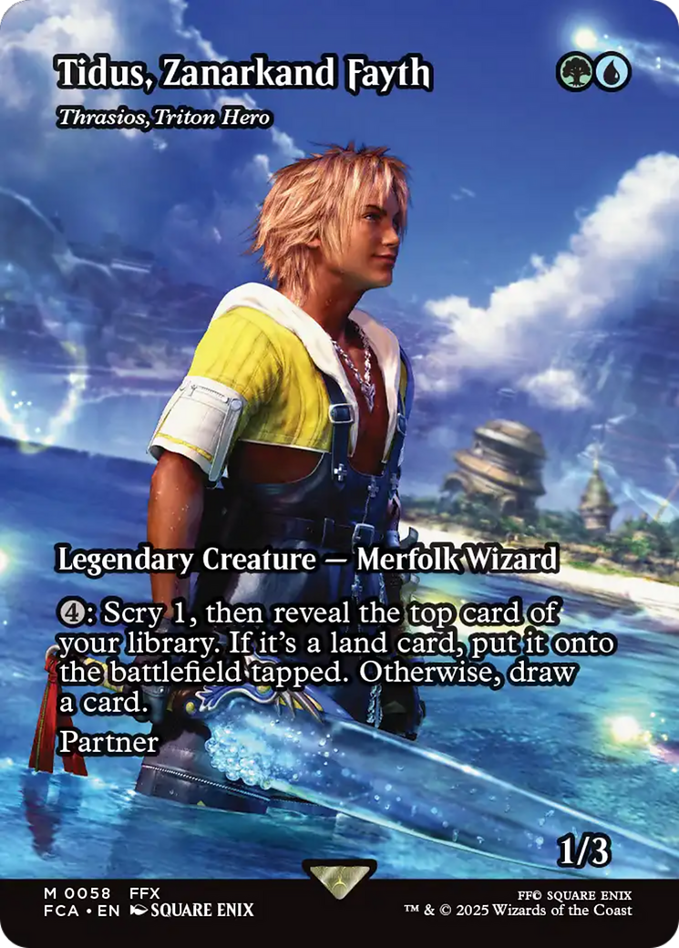 Thrasios, Triton Hero [FINAL FANTASY: Through the Ages] / Tidus, Zanarkand Fayth (Borderless) Mythic
