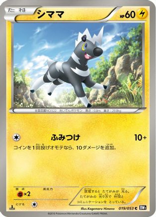 Blitzle 019/053 [BW1 Black Collection] 1st Edition (Japanese)
