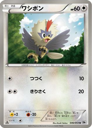 Rufflet 046/053 [BW1 White Collection] 1st Edition (Japanese)