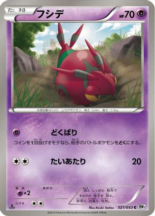 Venipede 021/053 [BW1 White Collection] 1st Edition (Japanese)